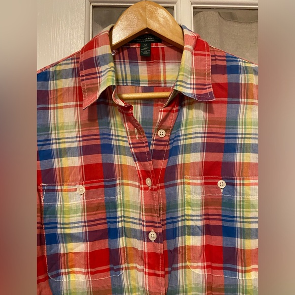 Ralph Lauren lightweight plaid button down - Picture 5 of 6